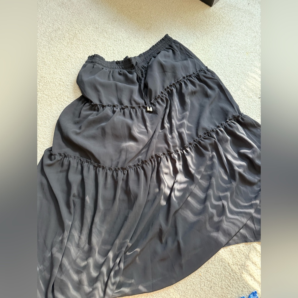 Elegant Black Maxi Skirt XXL
